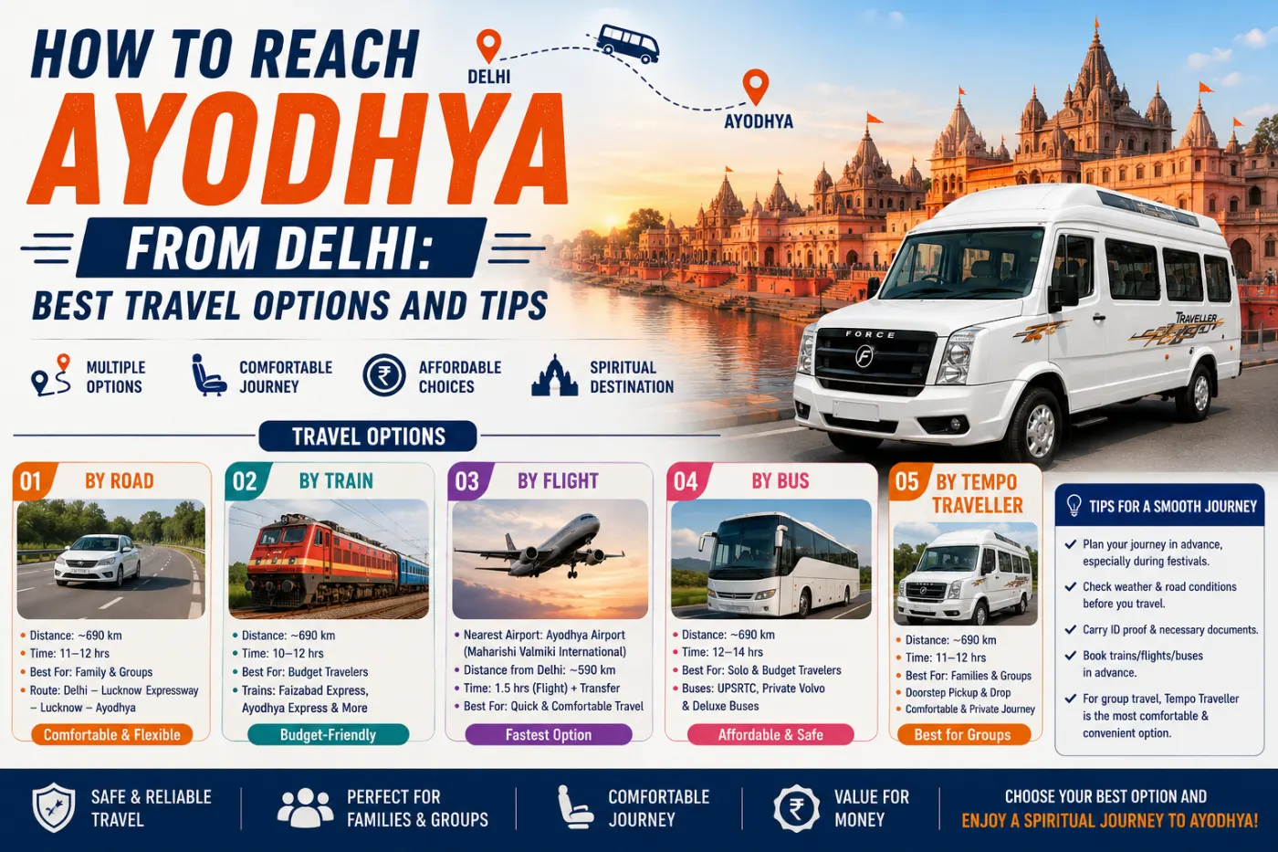 Ultimate Guide: How to Reach Ayodhya from Delhi Effortlessly