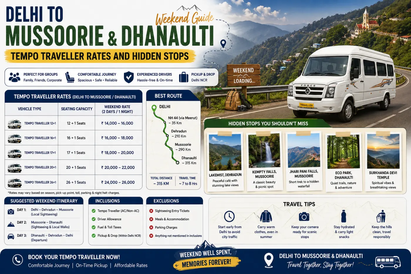 9 Seater Maharaja Tempo Traveller vs Luxury SUV: Family Guide